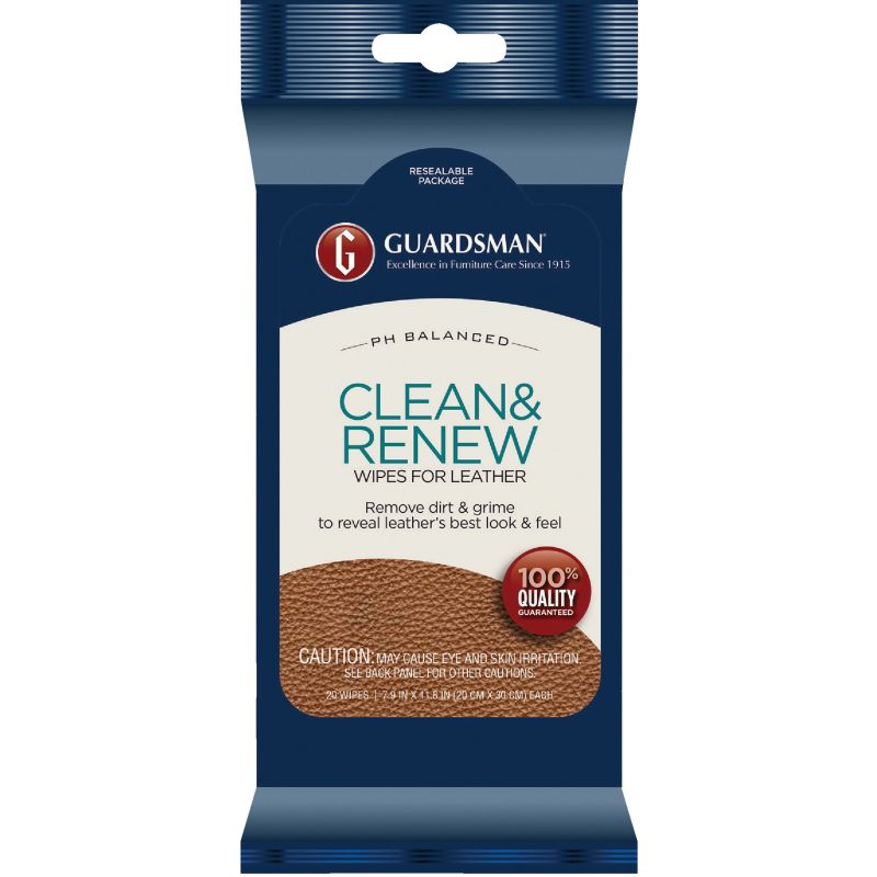Guardsman Clean &amp; Renew Leather Care Wipes