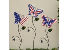 Gerson Spring GIL Patriotic Butterfly Yard Stake Red/White/Blue (Pack of 24)