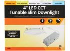CCT Tunable Slim LED Recessed Light Kit 4 In., White