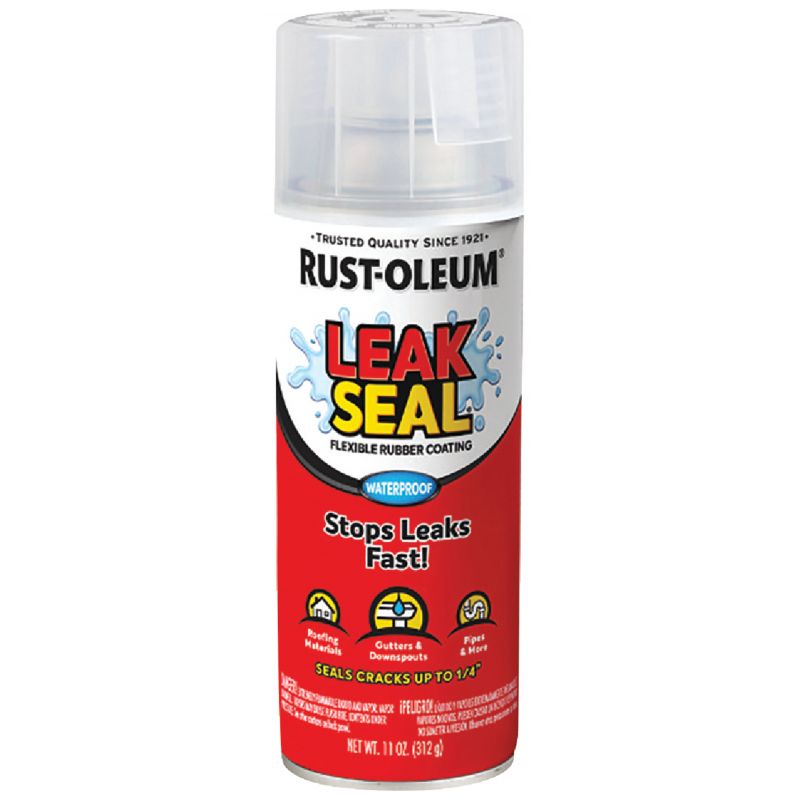 Rust-Oleum LeakSeal Flexible Rubber Coating Clear, 12 Oz.