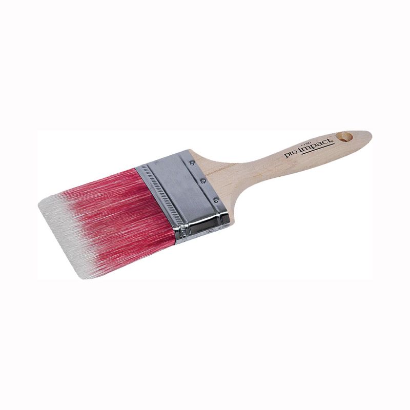 Linzer WC 1160-2.5 Paint Brush, 2-1/2 in W, 3 in L Bristle, Polyester Bristle, Beaver Tail Handle Natural Handle