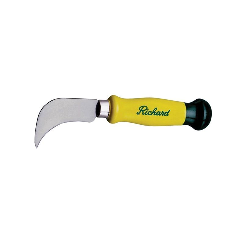 Richard C-1 Long Point Flooring Knife, Chrome Vanadium Steel Blade, Ergonomic Handle, Birchwood Handle
