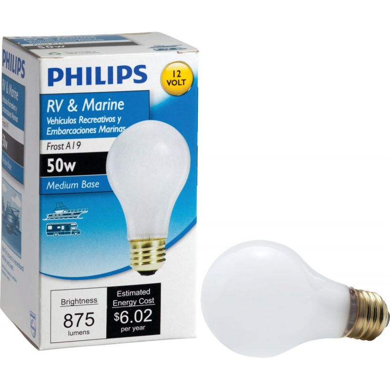 Philips RV &amp; Marine A19 Medium Incandescent Special Purpose Light Bulb
