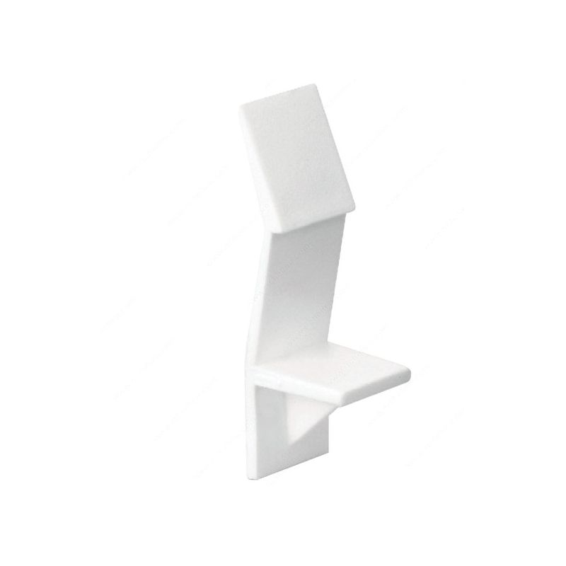 Richelieu BP584830 Locking Shelf Clip 88.2 lb, Plastic, White White