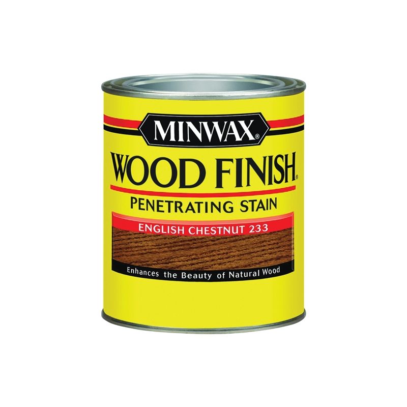 Minwax 700444444 Wood Stain, English Chestnut, Liquid, 1 qt, Can English Chestnut