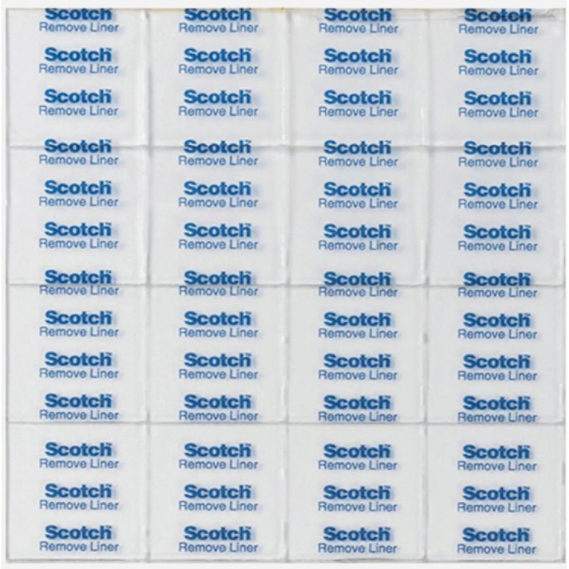 Scotch Removable Double-Sided Mounting Squares Clear