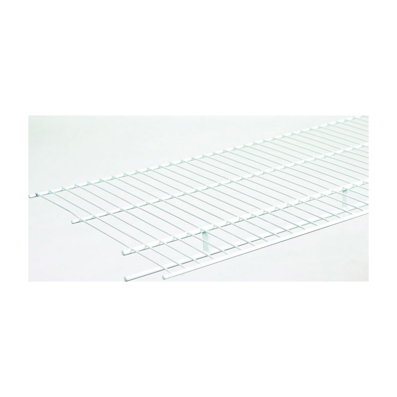 ClosetMaid 37300 Wire Shelf, 1-Level, 12 in L, 144 in W, Steel, White White
