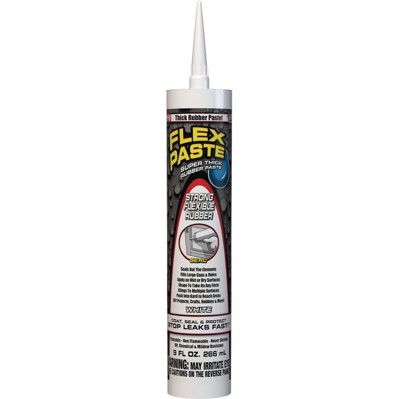 Flex Paste Rubber Sealant 9 Oz., White