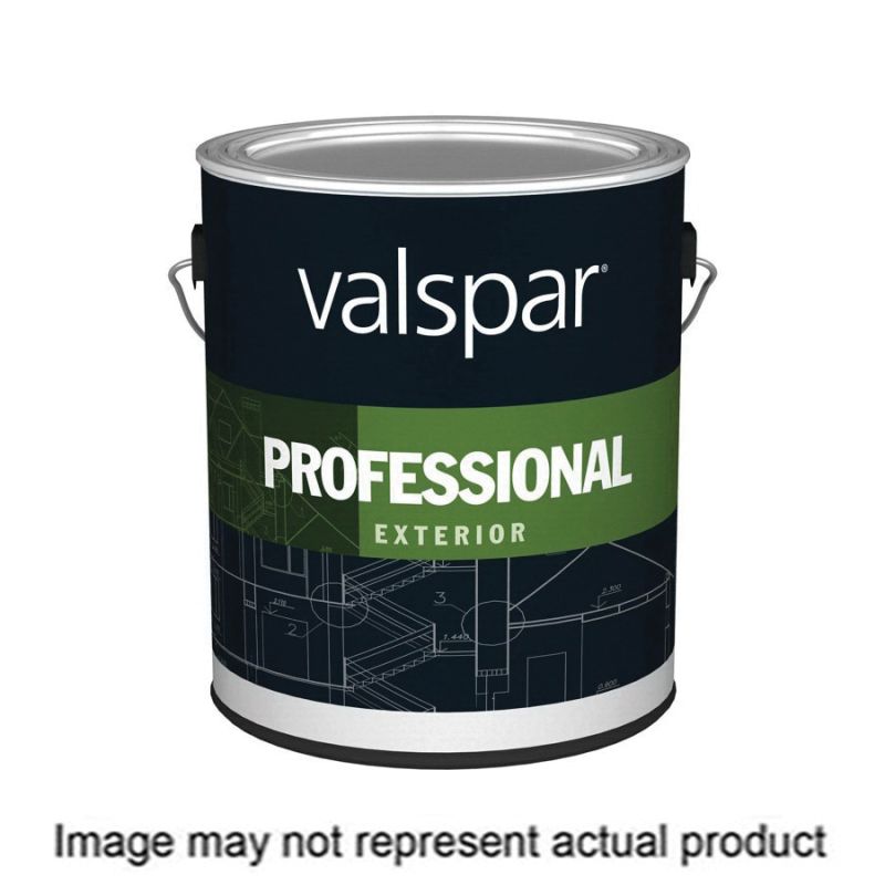 Valspar Professional 12600 08 Latex Paint, Flat, 5 gal Package, Pail Light Base