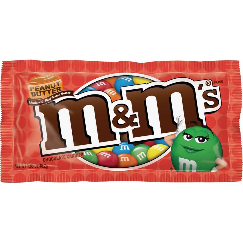 M&Ms Plain Chocolate Candy - King Size, 24-Count