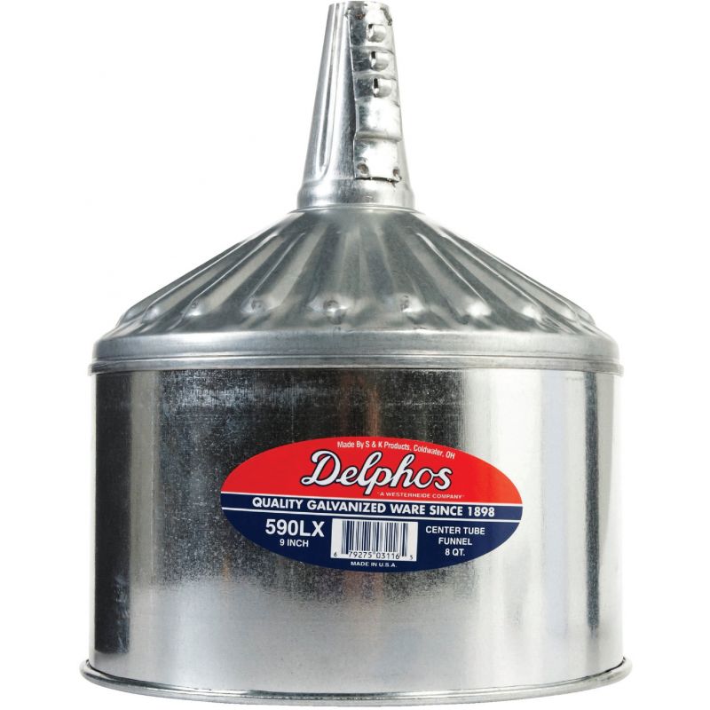 Delphos Lock-On Funnel 8 Qt., Metal