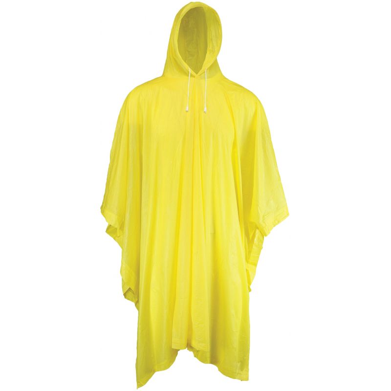 West Chester Protective Gear Rain Poncho 1 Size Fits Most, Yellow