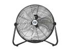 MaxxAir HVFF 20 High-Velocity Floor Fan, 120 V, 20 in Dia Blade, 3-Speed, 1500 to 2250 cfm Air, Black Black