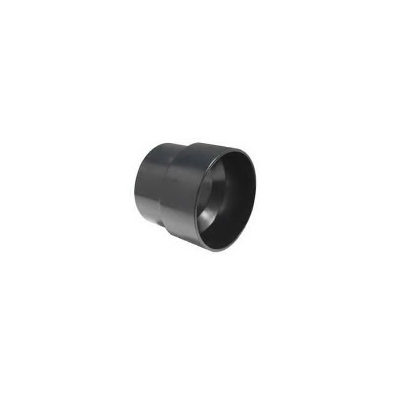 Canplas 103036BC Sewer Pipe Adapter Coupling, 4 x 3 in, Hub, ABS, Black, 40 Schedule Black