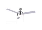 Canarm CALIBRE III CF48CA33BN LED Ceiling Fan, 3-Blade, Black Housing, Black Blade, 48 in Sweep, Plywood Blade