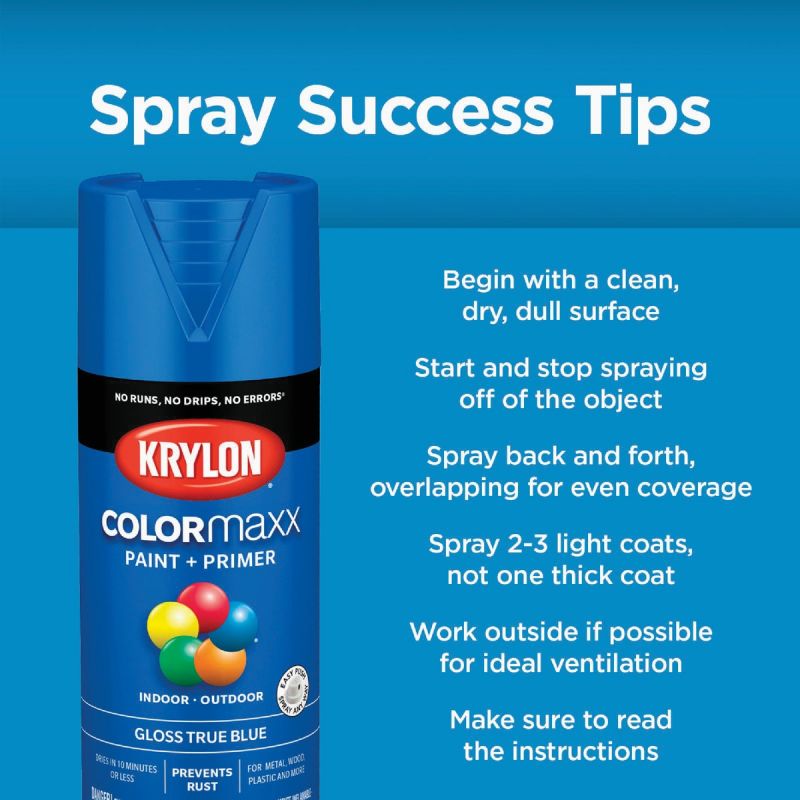 Krylon ColorMaxx Indoor/Outdoor All-Purpose Spray Primer 12 Oz., White