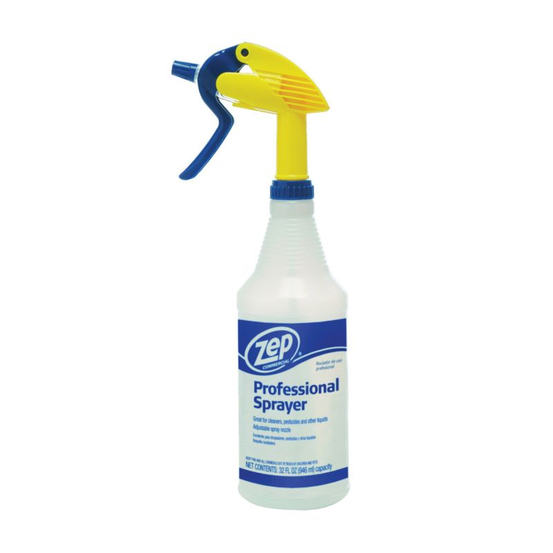 Zep HDPRO36 Spray Bottle, 32 oz Capacity, Plastic, Clear 32 Oz, Clear
