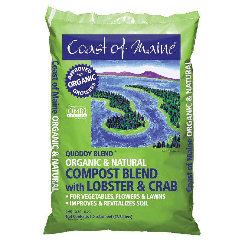 Coast of Maine 1CBLC Quoddy Blend Lobster Compost, 1 cu-ft Bag