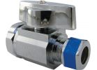 Lasco Female Iron Pipe Inlet X Compression Outlet Straight Stop Valve 1/2 In. IP Inlet X Comp Outlet
