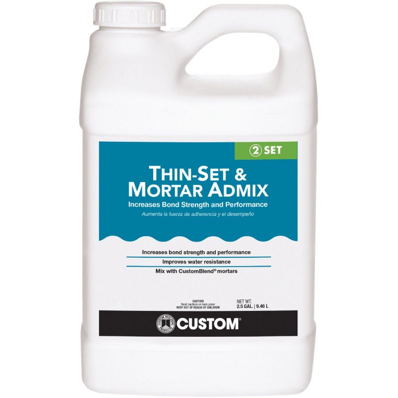 Custom Thinset Mortar &amp; Grout Additive 2-1/2 Gal