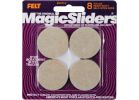Magic Sliders Self Adhesive Felt Furniture Pad 1-1/2 In., Oatmeal