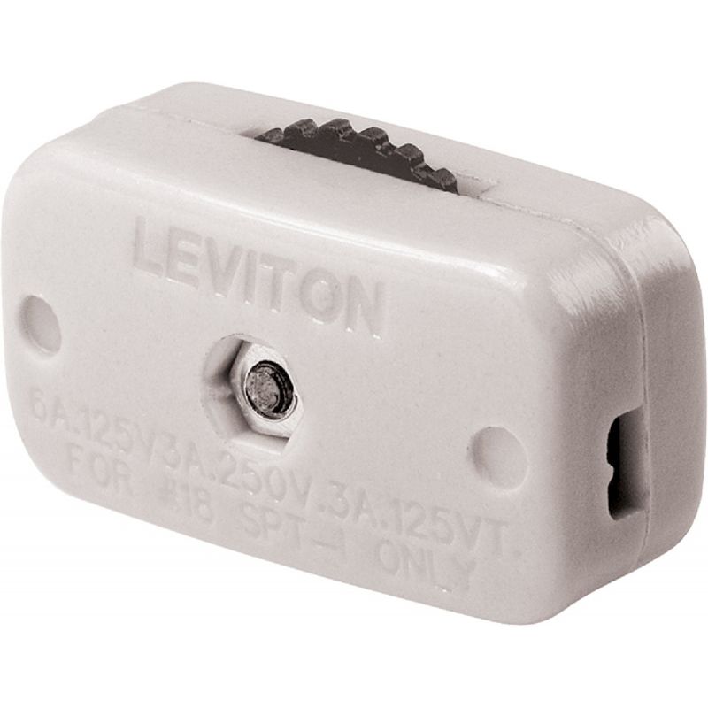 Leviton Dial Cord Switch White, 3A/6A