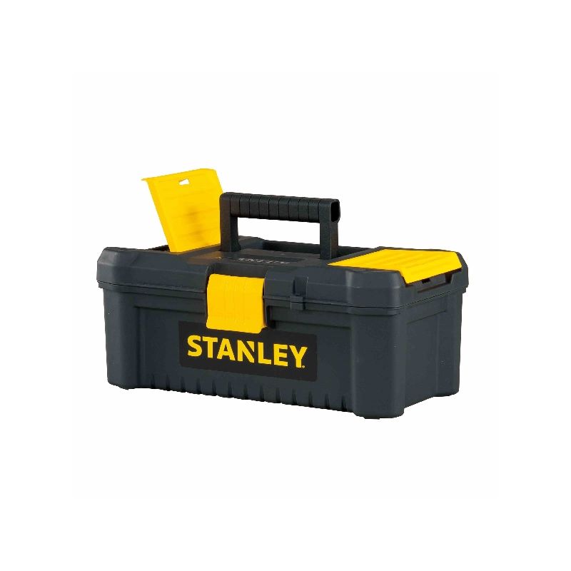 Stanley Essential Series STST13331 Tool Box, 213.6 cu-in, Polypropylene, Black/Yellow Black/Yellow