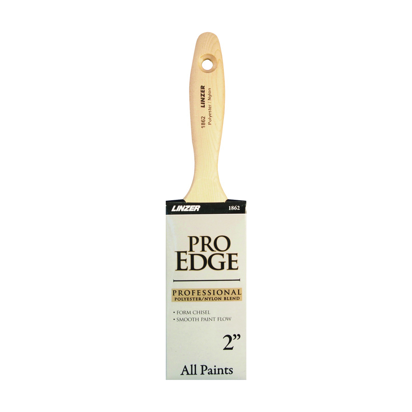 Linzer Pro Impact 2 in. W Angle Polyester Blend Trim Paint Brush