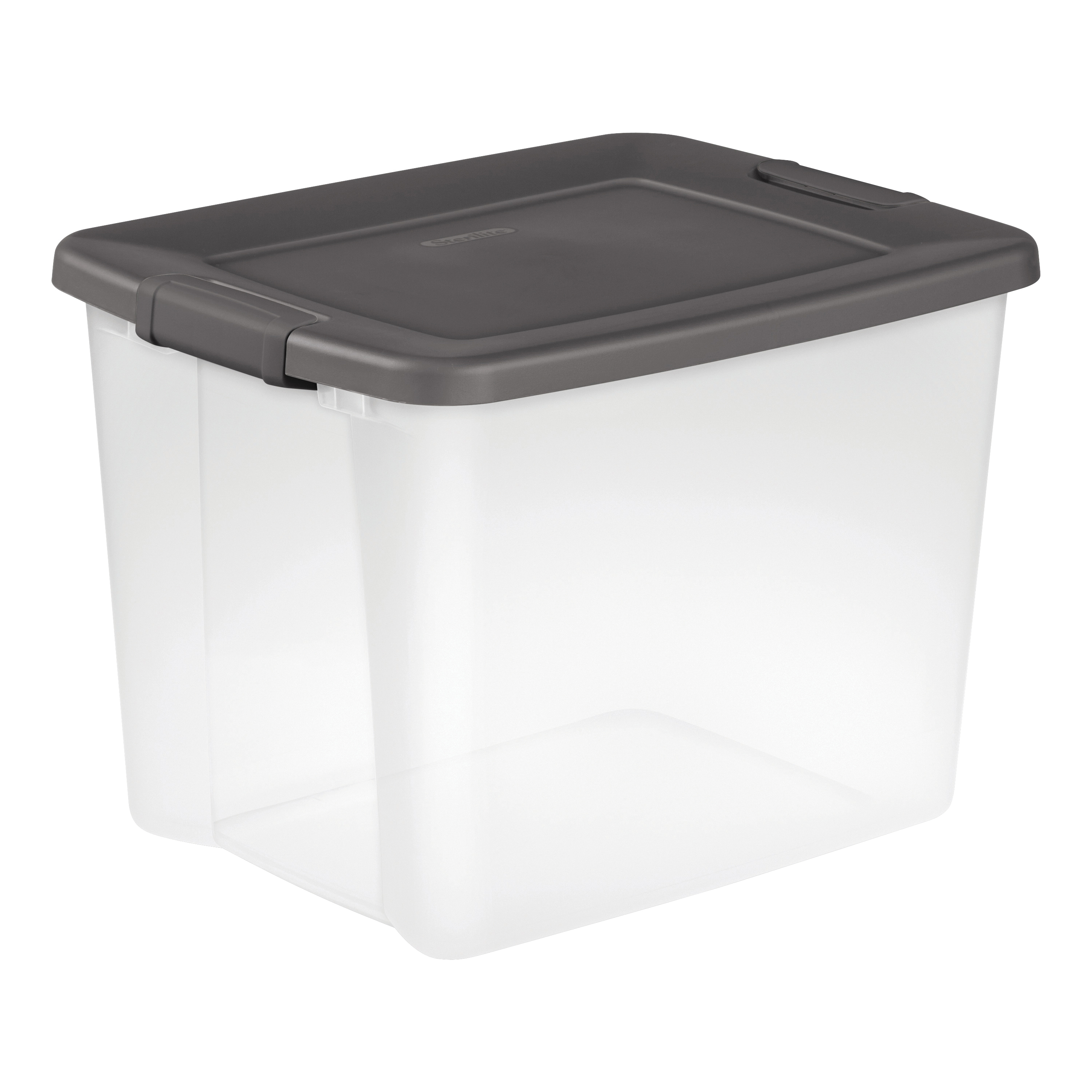 Rubbermaid Home RMCC060005 Stackable Storage Tote, Plastic, Clear, 13-3/8  Inch 8-3/8 Inch By 4-3/4 in H: Storage Totes 17 to 64 Quarts - To 120 Cubic  Feet (051596060015-1)