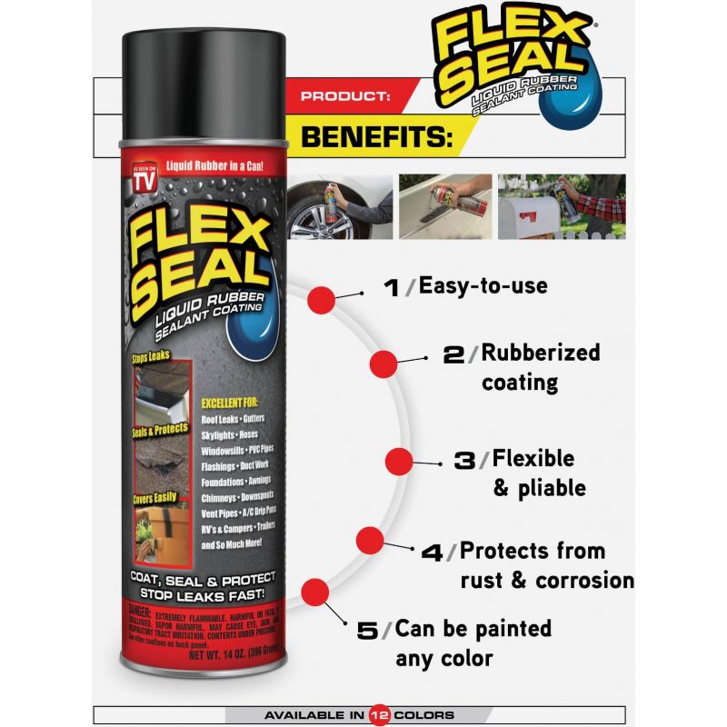 Flex Seal Spray Rubber Sealant 14 Oz., White