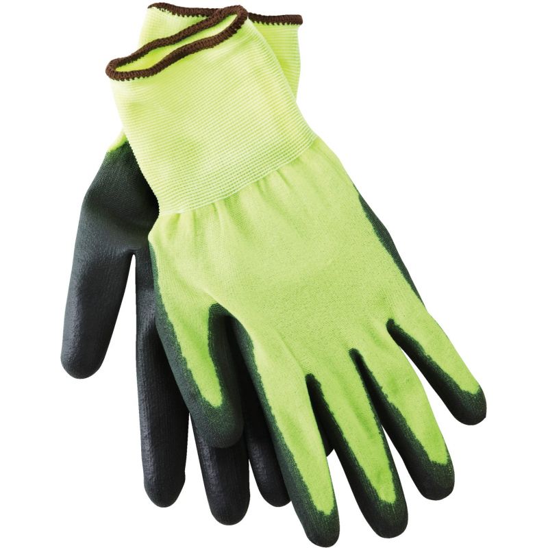 Do it High Visibility Polyurethane Coated Glove L, Black &amp; Yellow