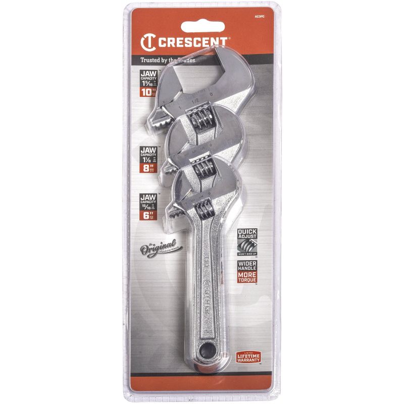 Crescent 3 Pcs. Adjustable Wrench Set