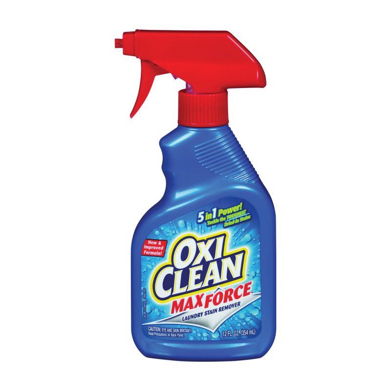 Oxiclean Max Force 51244 Stain Remover, 12 oz, Bottle, Liquid, Opaque White Opaque White