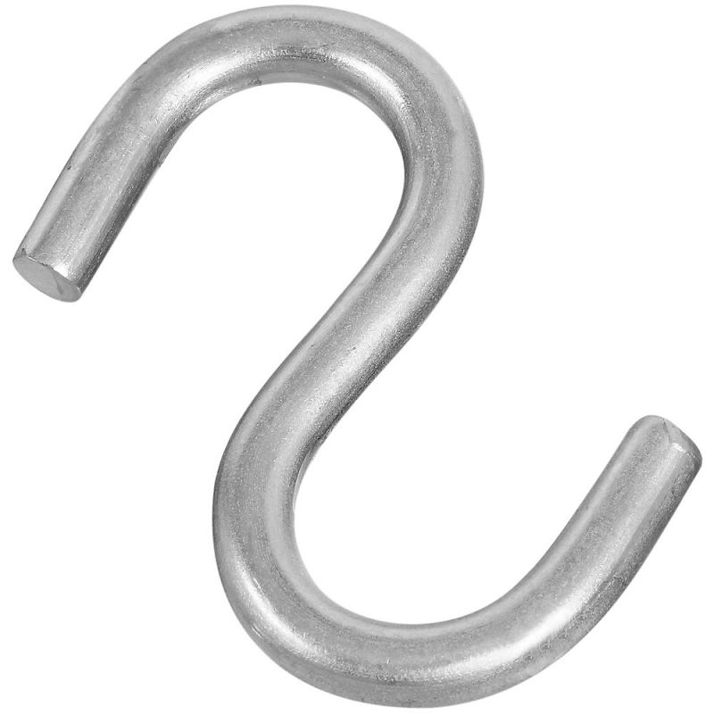 National Hardware N197-210 S-Hook, 145 lb Working Load, 0.31 in Dia Wire, Stainless Steel