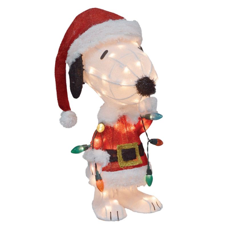 Peanuts 2D Santa Snoopy Holiday Figure