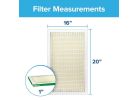 Filtrete 700-4 Pleated Air Filter, 20 in L, 16 in W, 8 MERV, 700 MPR, Fiberglass Frame (Pack of 4)