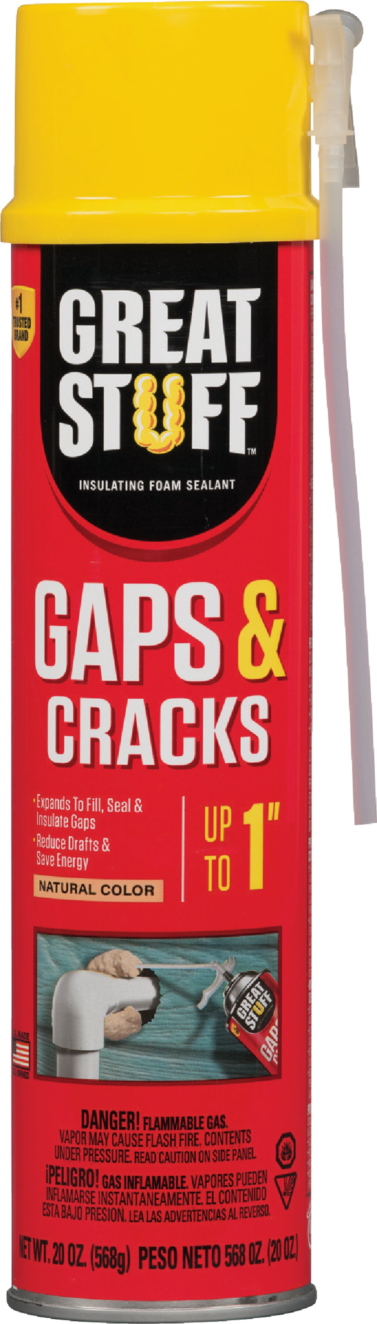 Great Stuff 12 oz Gaps & Cracks Smart Dispenser Insulating Foam Sealant