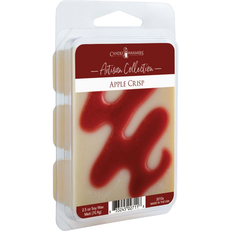 Candle Warmers Artisan Collection Wax Melt 6 Ct., Cream/Red