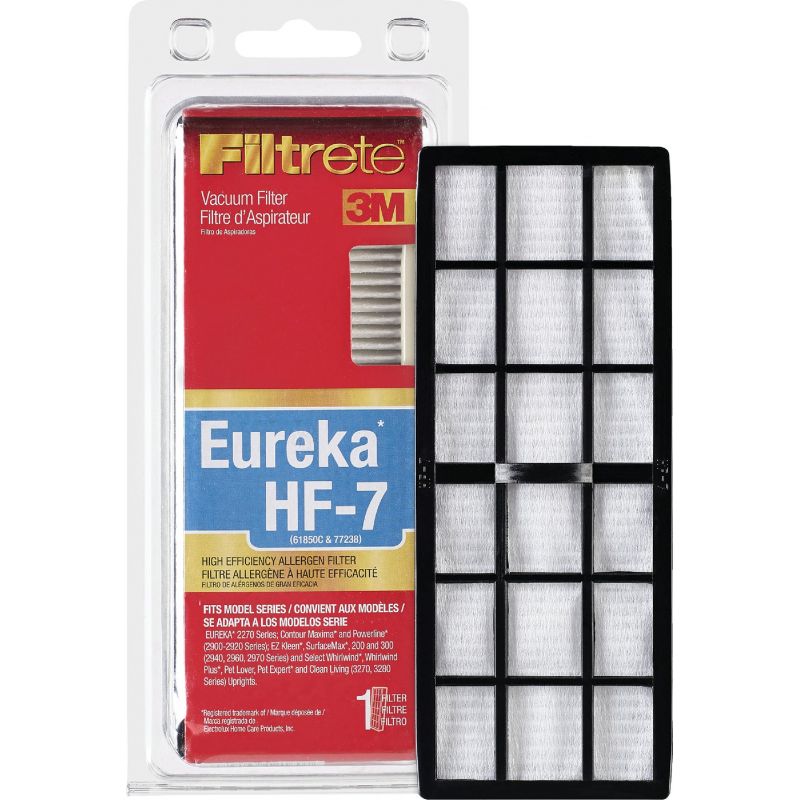 3M Filtrete Eureka HF-7 High Efficency Allergen Vacuum Filter 1-1/2 In W X 7-9/10 In H X 3-1/2 In L
