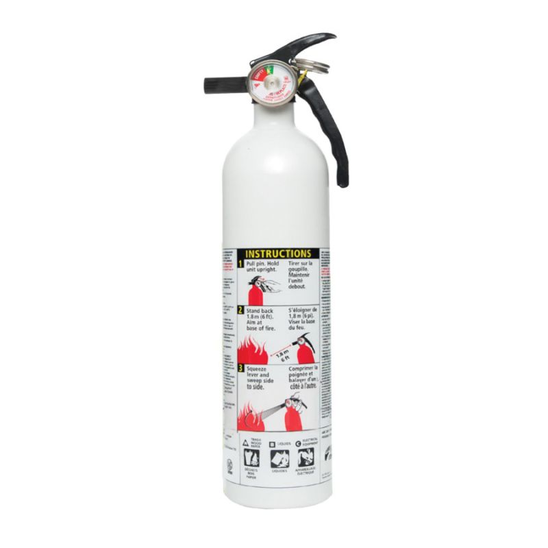 Kidde Home 468030MTL Fire Extinguisher, 2.5 lb Capacity, 1-A:10-B:C, A, B, C Class 2.5 Lb, White (Pack of 6)