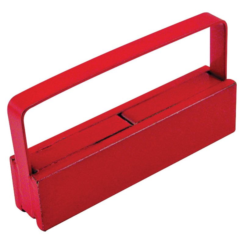 Magnet Source 07214 Standard Handle Magnet, 4 in L, 3/4 in W, 2-3/8 in H, Steel Red