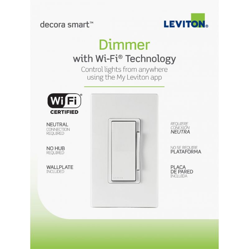 Leviton Decora Smart Rocker Dimmer Switch White/Light Almond