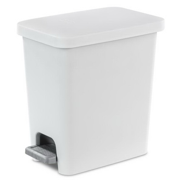 Sterilite 1041 - 2.5 Gal. Vanity Wastebasket White 10418006