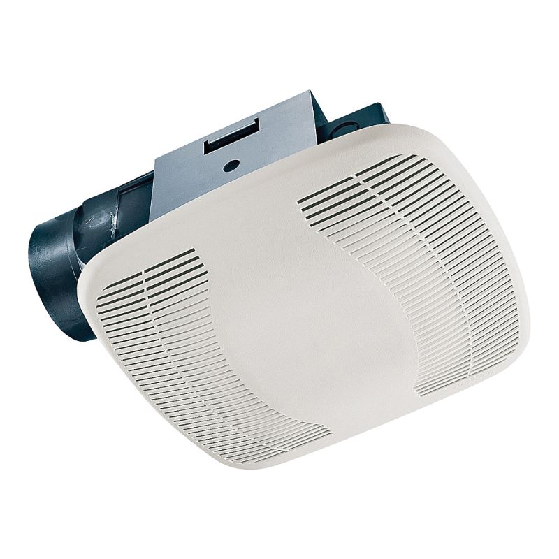 Air King BFQ75 Exhaust Fan, 8-11/16 in L, 9-1/8 in W, 0.3 A, 120 V, 1-Speed, 70 cfm Air, ABS, White White