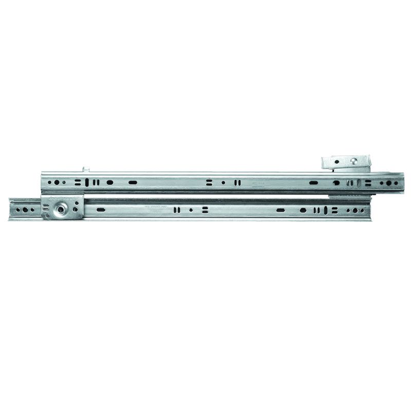 Knape &amp; Vogt 1300P ZC 14 Drawer Slide, 75 lb, 14 in L Rail, 1/2 in W Rail, Steel, Zinc