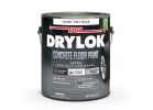 Drylok 43213 Concrete Floor Paint, Latex, Flat, Gull, 1 gal, 300 to 400 sq-ft/gal Coverage Area Gull