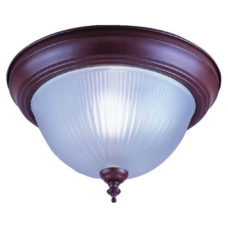 Boston Harbor RF04 Single Light Flush Mount Ceiling Fixture, 120 V, 60 W, 1-Lamp, A19 or CFL Lamp, Sienna Fixture