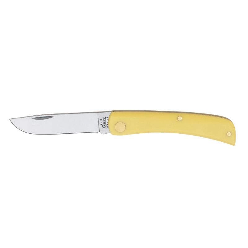 Case Yellow Sod Buster Jr. Folding Knife Yellow, 2-3/4 In.
