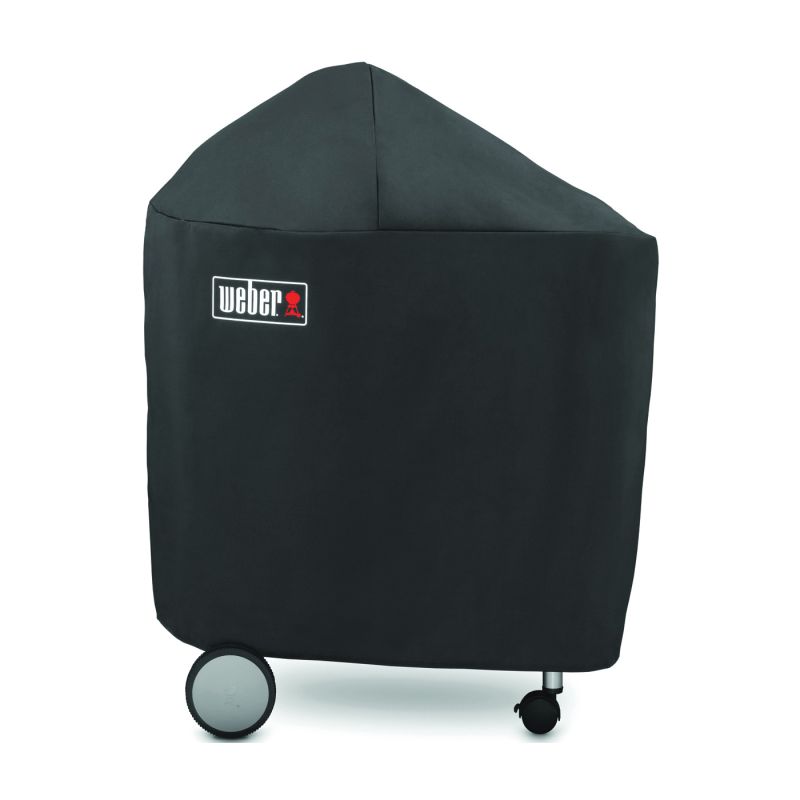 Weber 7151 Grill Cover, 25 in W, 40 in H, Polyester, Black Black