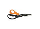 Fiskars 1067272 Garden Shears, 9 in OAL, Stainless Steel Blade, Black/Orange Handle